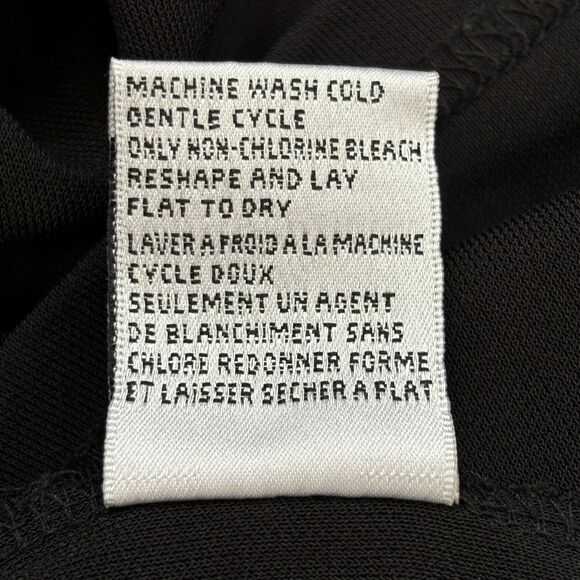 Talbots Womens Black Maxi Dress Large V Neck Sleeveless Cocktail Holiday Travel - Picture 5 of 6